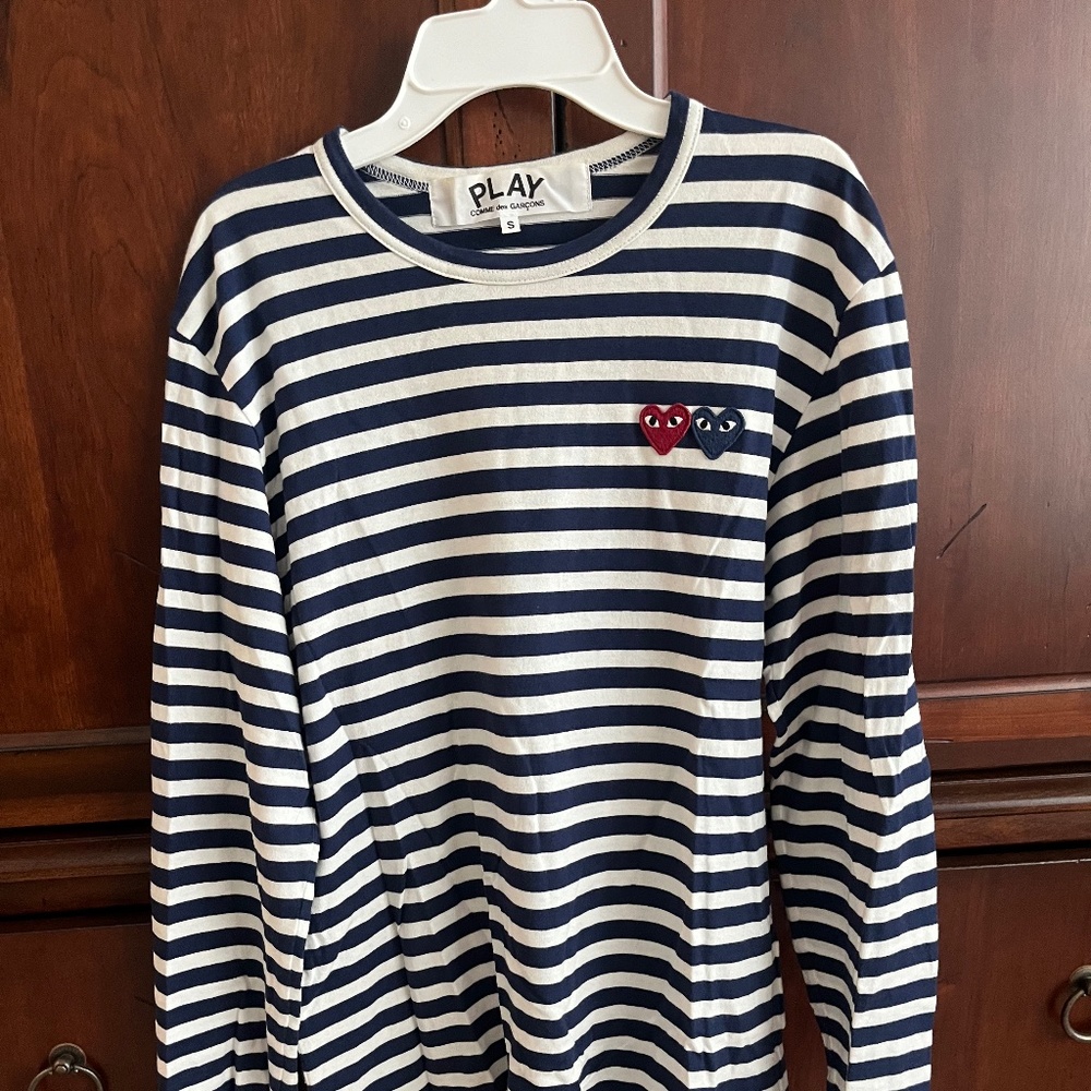 Comme Des Garçonnes Striped Long Sleeve Shirt